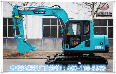 寶鼎新款80履帶式挖掘機(jī) 國產(chǎn)工程機(jī)械的可靠選擇與維護(hù)要點
