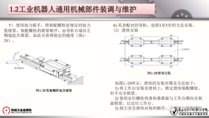 工業機器人裝調維修基礎 100頁PPT詳解維修通用機械及零部件